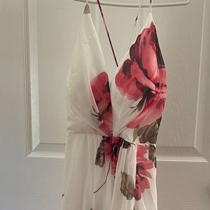 White floral dress